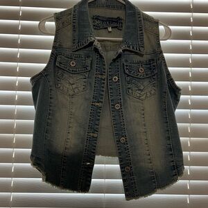 Denim & Co. Sleeveless Denim Vest